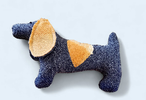 Fully Woolly | Doxie the Dachshund Toy | Peach & Orange