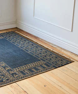 Sundara Motif Rug Blue Large