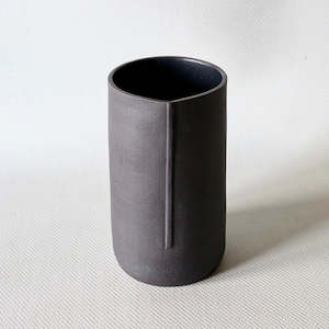 Ceramics: Shaw Road Ceramics. ‘She hides it well’ Vase - Black / Black