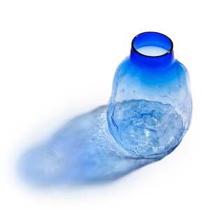 Lukeke: Luke Jacomb Studio. Crushed Vase - Wide Neck - Small