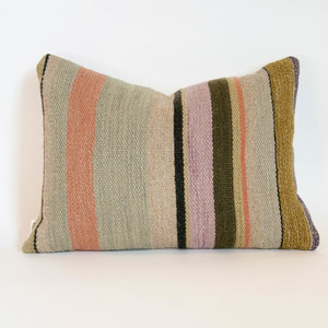 Loom Studio. Handwoven Multi Stripe Cushion 50x35cm