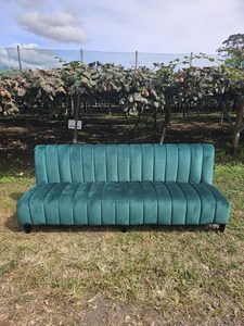 Products: GREEN PLUSH LOUNGER - Event Hire - Twelve Tables