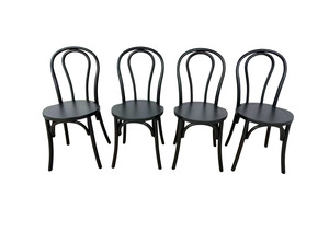 Products: BLACK WOODEN BENTWOOD CHAIR (sale) - Event Hire - Twelve Tables