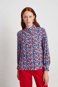 Fabrics Trims Viscose: Charlotte shirt - Navy