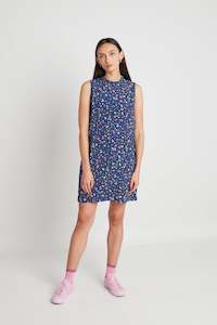 Fabrics Trims Viscose: Wildflower dress - Navy