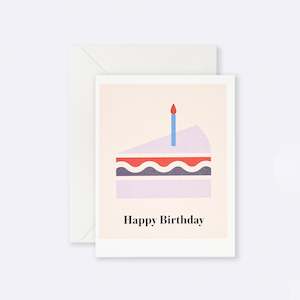 Greeting Card – Happy Birthday Cake