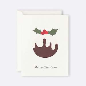 Greeting Cards: Merry Christmas Pudding