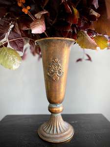 Gifts: Aged Metal Vase
