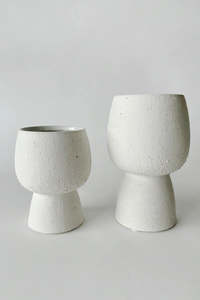 Iris Ceramic Pedestal Vase (small)