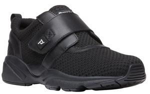 Products: Propet Stability X Strap Black Walking Shoe WAA033M in a 2E and a 4E