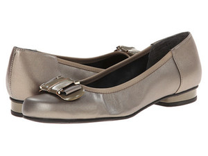 Products: Mark Lemp Mila Pewter Flat in a W and a WW Width
