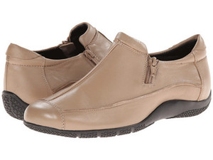 Products: Walking Cradle Dakota Taupe Leather Shoe in a W and WW Width