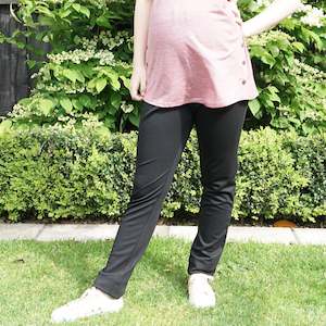 Frontpage: Slim Leg Maternity Pants - Black