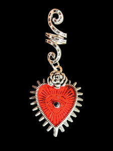 Dreadlock Decoration: Heart hanger