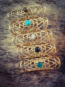 Sri yantra crystal cuff