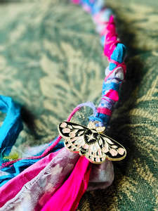 Silk moth hairwrap