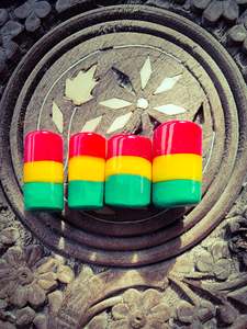 Handmade Glass Beads: Handmade rasta glass beads