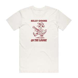 Available For Discount Codes: Silly Goose On The Loose (Guitar) - Funny T-Shirt - Natural