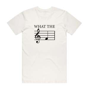 Available For Discount Codes: What The F - Music T-Shirt - Natural