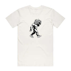 Big Foot Boombox - Music T-Shirt - Natural