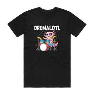 Drumalotl - Music T-Shirt - Black