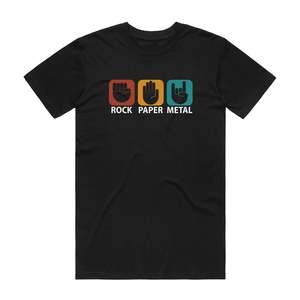 Rock Paper Metal - Music T-Shirt - Black