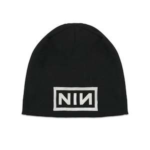 Nine Inch Nails: Nine Inch Nails - Logo - Black Skull Cap Beanie