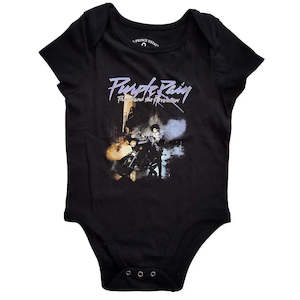 Baby Onesies: Prince - Purple Rain - Baby Black Onesie