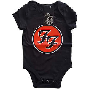Foo Fighters - Classic Logo - Baby Black Onesie