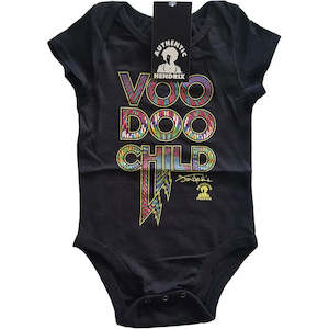 Baby Onesies: Jimi Hendrix - Voodoo Child - Baby Black Onesie