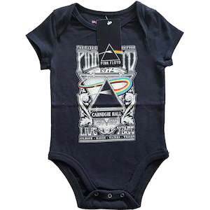Baby Onesies: Pink Floyd - Carnegie Hall - Baby Black Onesie