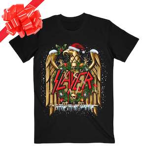 Metal Christmas Band Shirts: Slayer - Holiday Eagle - Black T-Shirt
