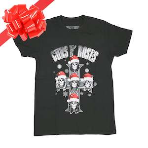 Metal Christmas Band Shirts: GNR - Appetite for Christmas - Black T-Shirt