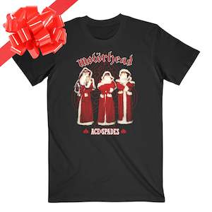 Metal Christmas Band Shirts: Motorhead - Ace of Spades Christmas - Black T-Shirt