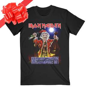 Metal Christmas Band Shirts: Iron Maiden - No Prayer for Christmas - Black T-Shirt