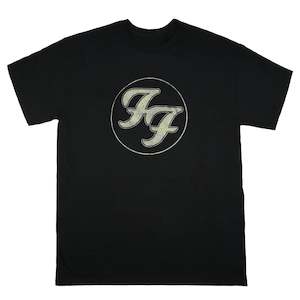 Foo Fighters: Foo Fighters - Distressed Logo - Black T-Shirt