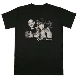 Ozzy Osbourne - Lemmy Finger Logo Black T-shirt