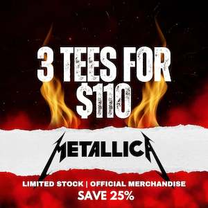 Mystery Bundles: 3 TEES FOR $110 - Metallica - Mystery Bundle