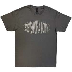 System of a Down - Stretched Logo - Grey T-Shirt