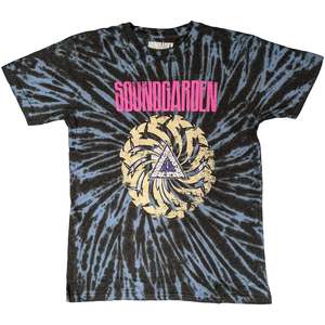Soundgarden: Soundgarden - Badmotorfinger - Tie Dye Blue T-Shirt
