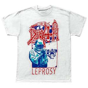 Death: Death - Leprosy - White T-Shirt
