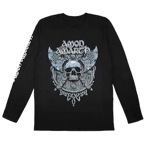 Long Sleeves: Amon Amarth - Grey Skull - Black Long sleeve