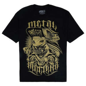 Metal Mulisha: Metal Mulisha Skullcheif (Gold) Black T-Shirt