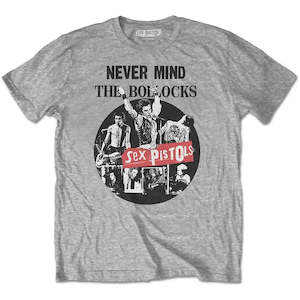 Available For Discount Codes: Sex Pistols - NMTB Live - Grey T-Shirt