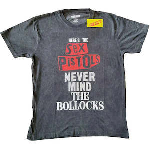 Sex Pistols - Never Mind the Bollocks - Distressed Wash T-Shirt