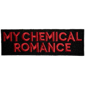 My Chemical Romance: My Chemical Romance Patch - Red Text Logo (Iron On)