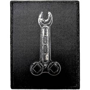 Metal T Shirts: Tool Patch - Spanner Logo (Iron On)