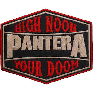 Metal T Shirts: Pantera Patch - High Noon Your Doom (Iron On)