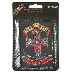 Guns N Roses T Shirts: GNR Patch - Appetite for Destruction (Sew On)