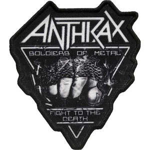 Metal T Shirts: Anthrax Patch - Soldier of Metal (Sew On)